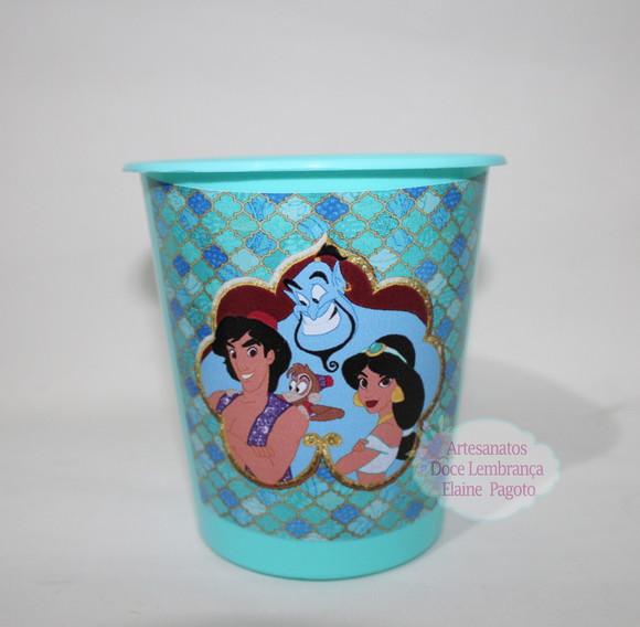 Balde de Pipoca 1l Princesa Jasmine