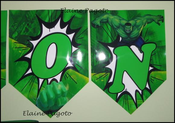 Bandeirola Hulk