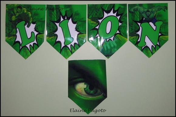 Bandeirola Hulk