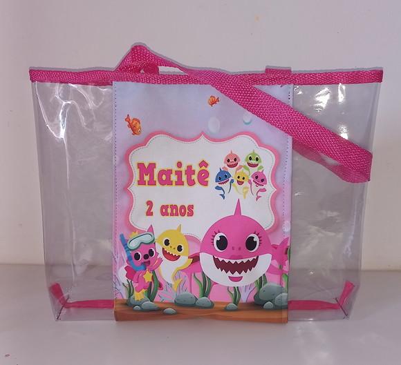 Bolsa Praia Baby Shark Rosa
