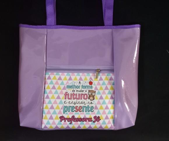 Bolsa Sacola p/ Professoras Lilás