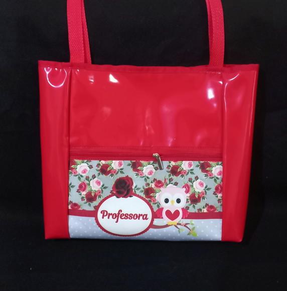 Bolsa Sacola p/ Professoras Vermelha