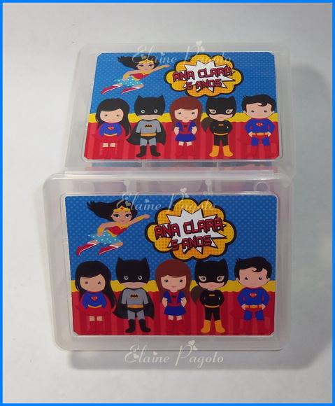Caixa organizadora Super Heróis Baby