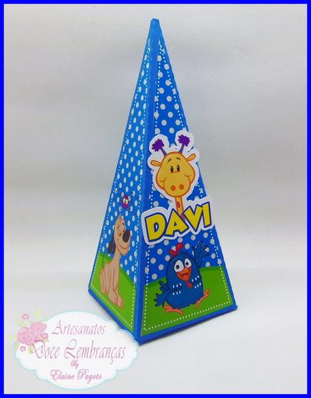 Caixa Piramide Galinha Pintadinha