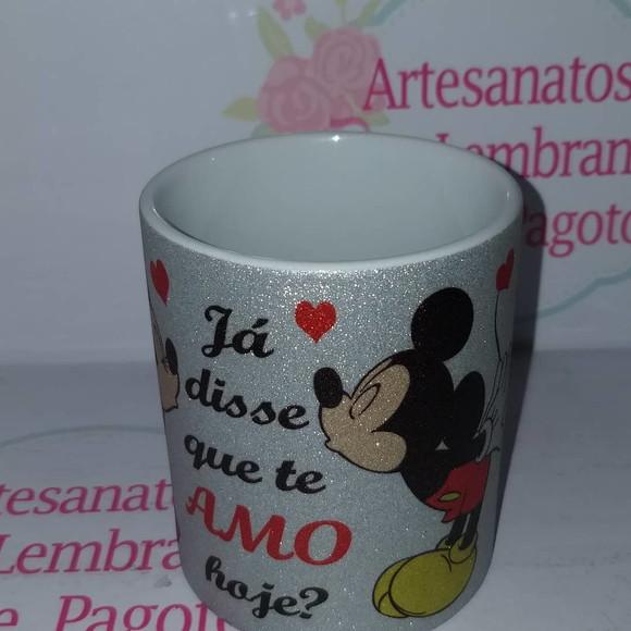 Caneca c/ Glitter Dia dos Namorados