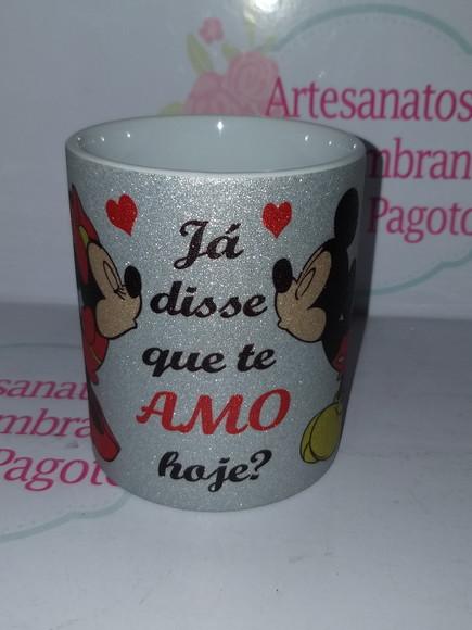 Caneca c/ Glitter Dia dos Namorados