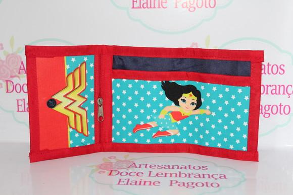 Carteira Infantil Mulher Maravilha