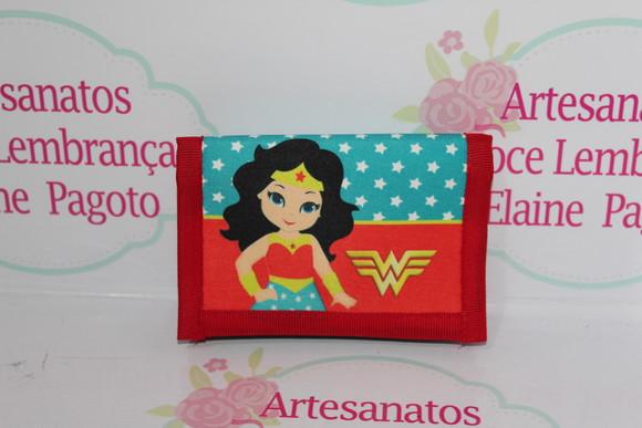 Carteira Infantil Mulher Maravilha