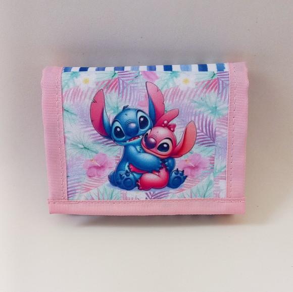 Carteira Infantil Stitch e Angel 50 Unidades