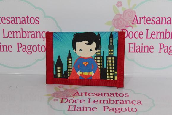 Carteira Infantil Super Homem 100 Unidades