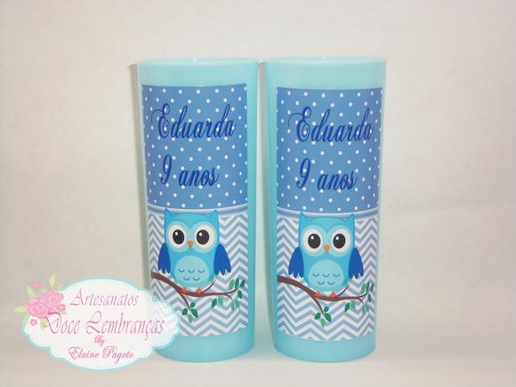 Copo Long Drink Corujinha 50unid