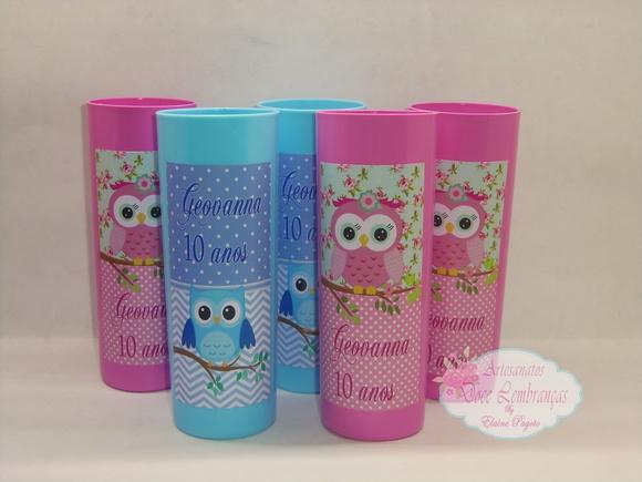 Copo Long Drink Corujinha 50unid