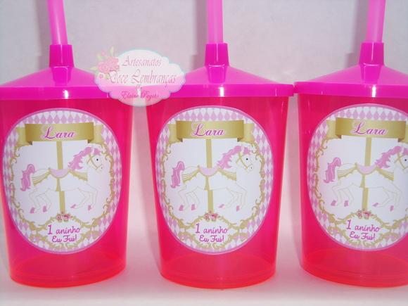 Copo Shake 300ml Carrossel Encantado