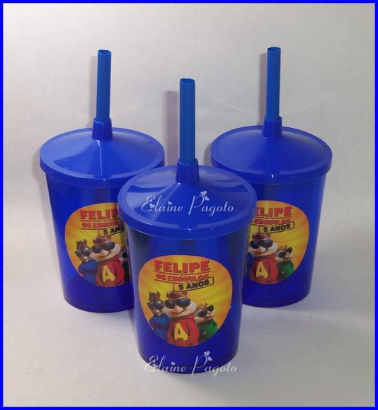 Copo Shake 300ml Alvim e os Esquilos