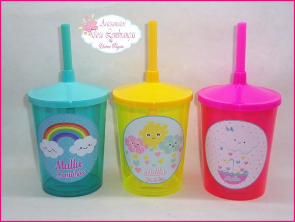 Copo Shake 300ml Chuva de Amor