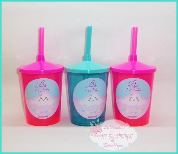 Copo Shake 300ml Chuva de Amor