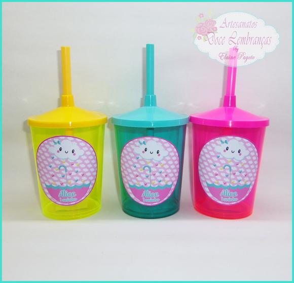 Copo Shake 300ml Chuva de Amor
