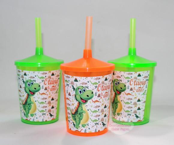 Copo Shake 300ml Dinossauro2