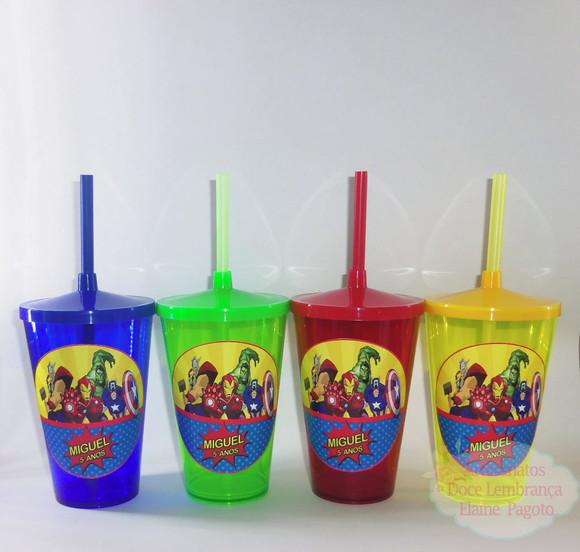 Copo shake 570ml Os vingadores