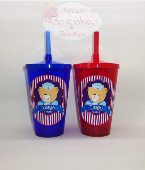 Copo shake 570ml Ursinho Marinheiro