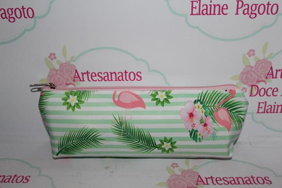 Estojo Simples Flamingo