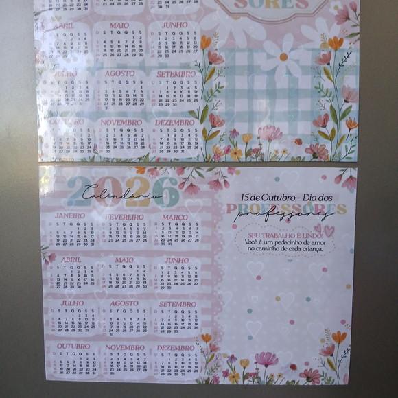 Imã Geladeira Calendário 2026
