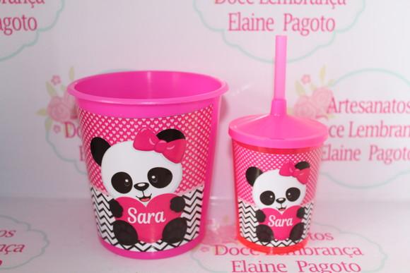 Kit Cineminha Ursinha Panda Rosa