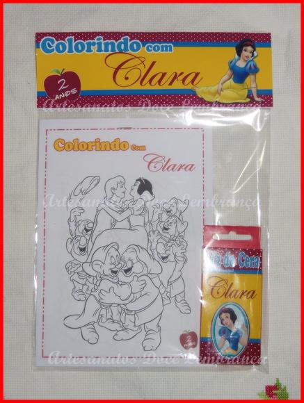 Kit de Colorir Branca de Neve!