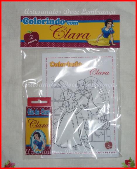 Kit de Colorir Branca de Neve!