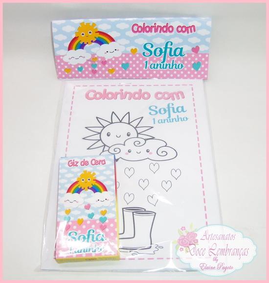 Kit de Colorir Chuva de Amor