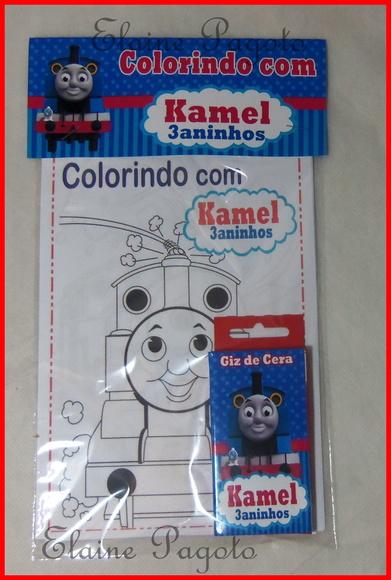 Kit de colorir Thomas e seus amigos