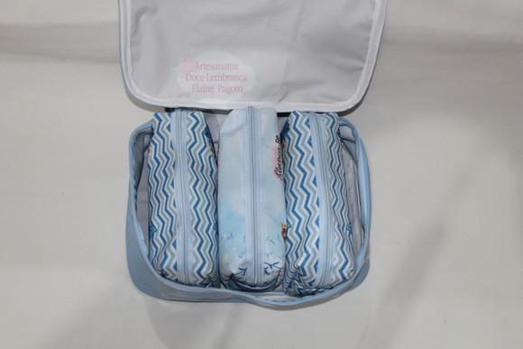 Kit Frasqueira com 3 necessaires