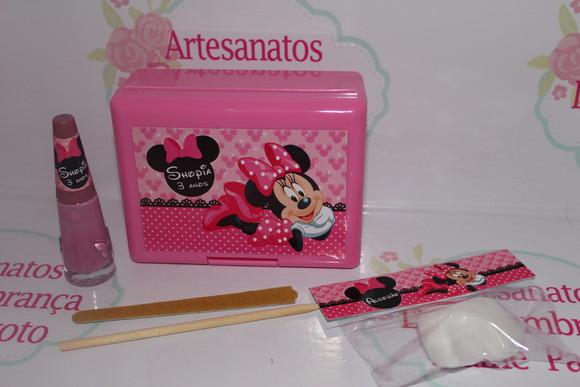 Kit Manicure Minnie Rosa