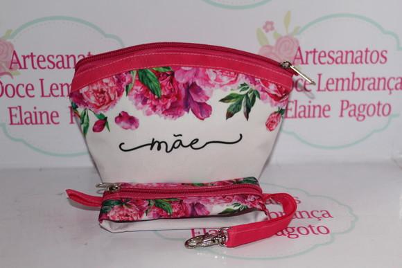 Kit Necessaire Dia das Mães e Porta Moedas