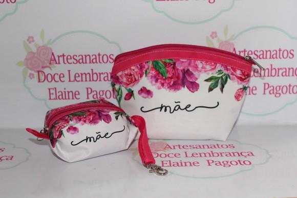 Kit Necessaire Dia das Mães e Porta Moedas
