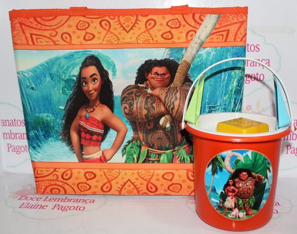 Kit Praia Moana -bolsa +baldinho de Praia