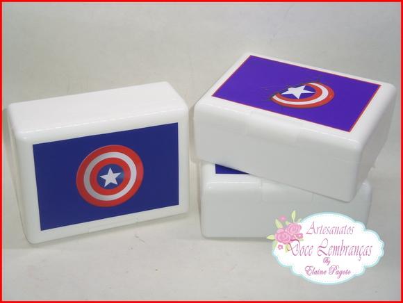 Lancheira/Caixa Box Capitão América