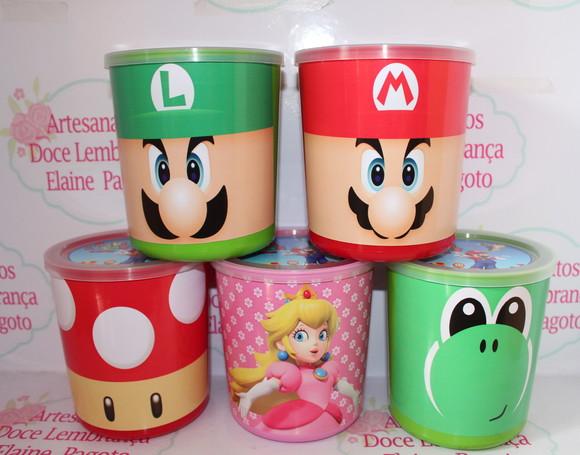 Lata tipo de Leite Irmãos Mario Bros