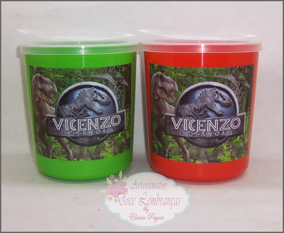 Lata tipo de Leite Jurassic Park