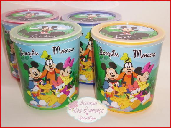 Lata Tipo de Leite Mickey 60 Unidades