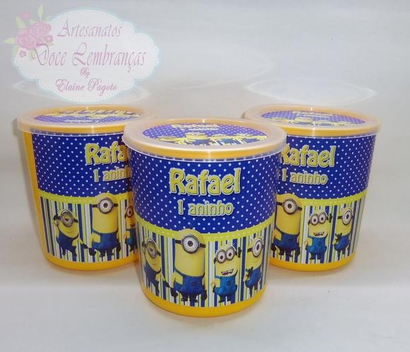 Lata tipo de Leite Minions