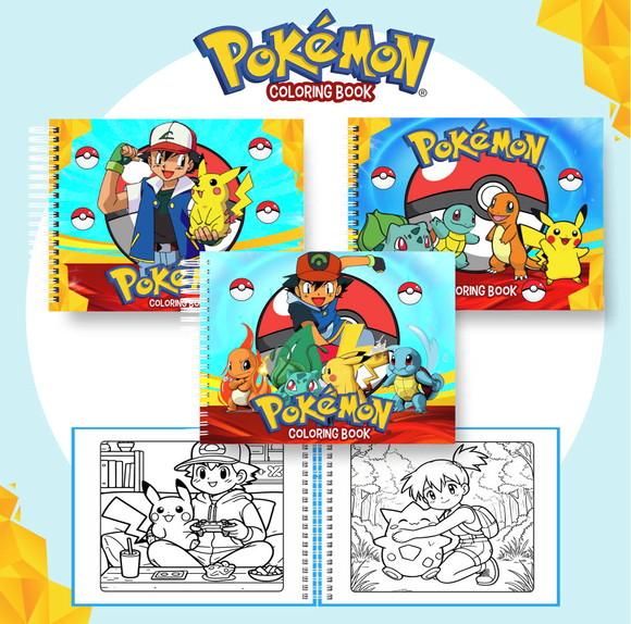 Livro de Colorir Pokémon 50 Desenhos A5