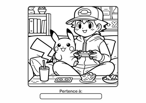 Livro de Colorir Pokémon 50 Desenhos A5