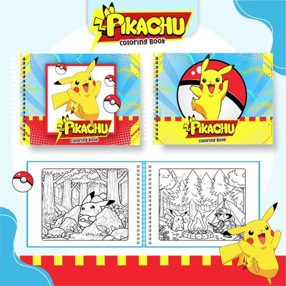Livro de Colorir Pokémon 50 Desenhos A5