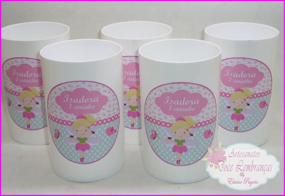 Mini copo long drink Fadinha