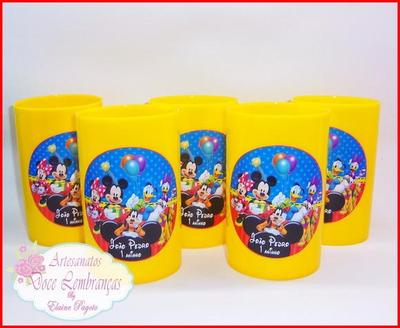 Mini copo long drink Mickey