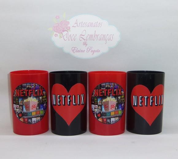 Mini copo long drink NetFlix