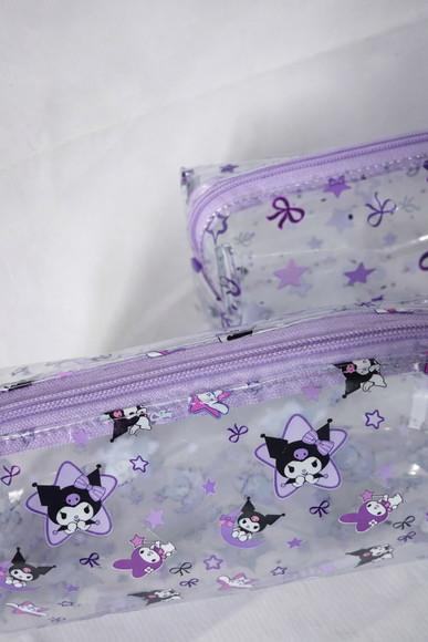 Necessaire / Estojo em Plástico Cristal Floral