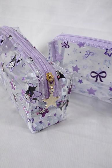 Necessaire / Estojo em Plástico Cristal Floral