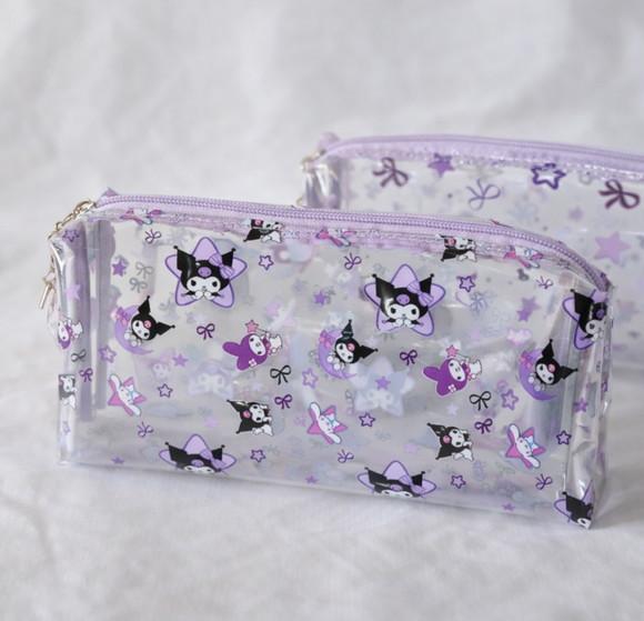 Necessaire / Estojo em Plástico Cristal Floral